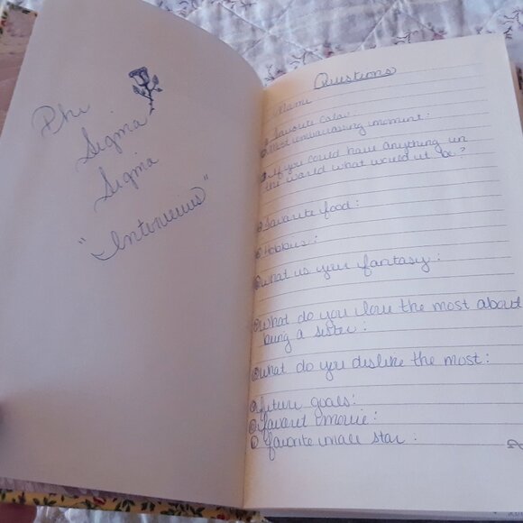 Vintage Personal Diary Sorority 1990's College University Teenagers - Picture 7 of 9
